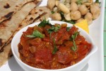 Simple Tomato Curry with Aloo Parantha